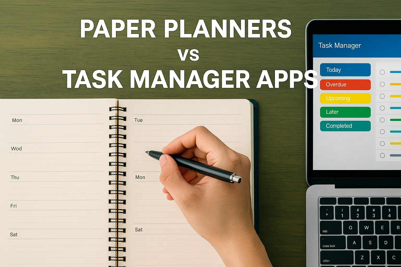 Paper Planners vs Task Manager Apps – Which Boosts Productivity More ...