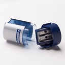 STAEDTLER 512 001 TUB PENCIL SHARPENER 2-HOLE BLUE