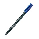 STAEDTLER 318 LUMOCOLOR PERMANENT MARKER BULLET 0.6MM BLUE