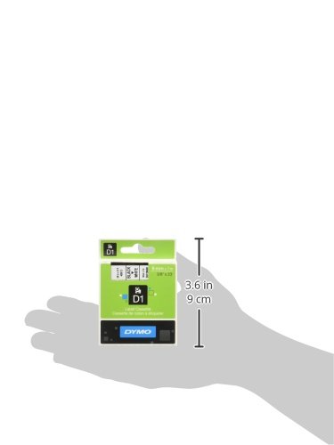 DYMO 41913 D1 LABELLING TAPE 9MM X 7M BLACK ON WHITE