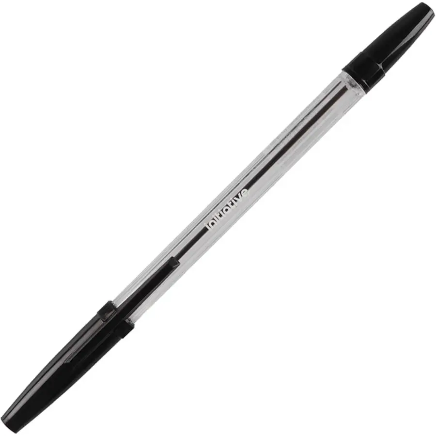 INITIATIVE BALLPOINT PENS MEDIUM BLACK BOX 12