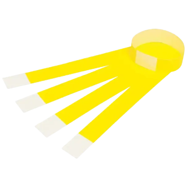 JAZICO ID SERIAL NUMBER WRISTBANDS FLUORO YELLOW PACK 100
