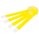 JAZICO ID SERIAL NUMBER WRISTBANDS FLUORO YELLOW PACK 100