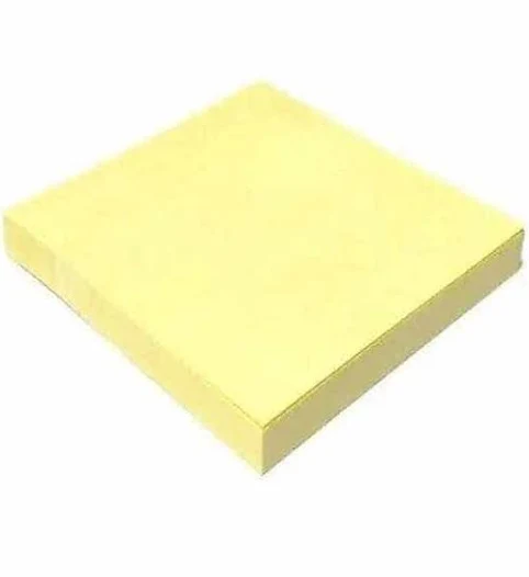 REPOSITIONAL NOTES 75 X 75MM YELLOW PACK 12