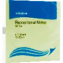 INITIATIVE REPOSITIONAL NOTES 75 X 75MM YELLOW PACK 12