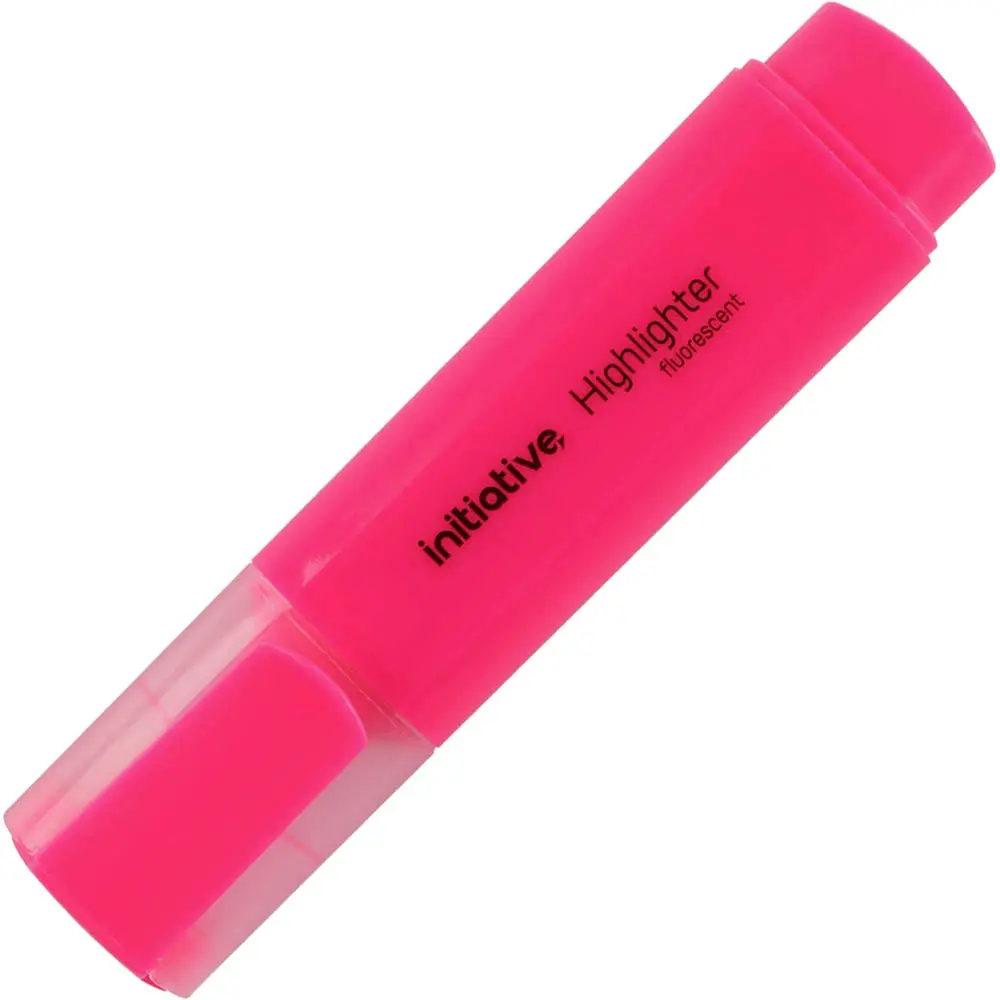 INITIATIVE HIGHLIGHTER CHISEL PINK