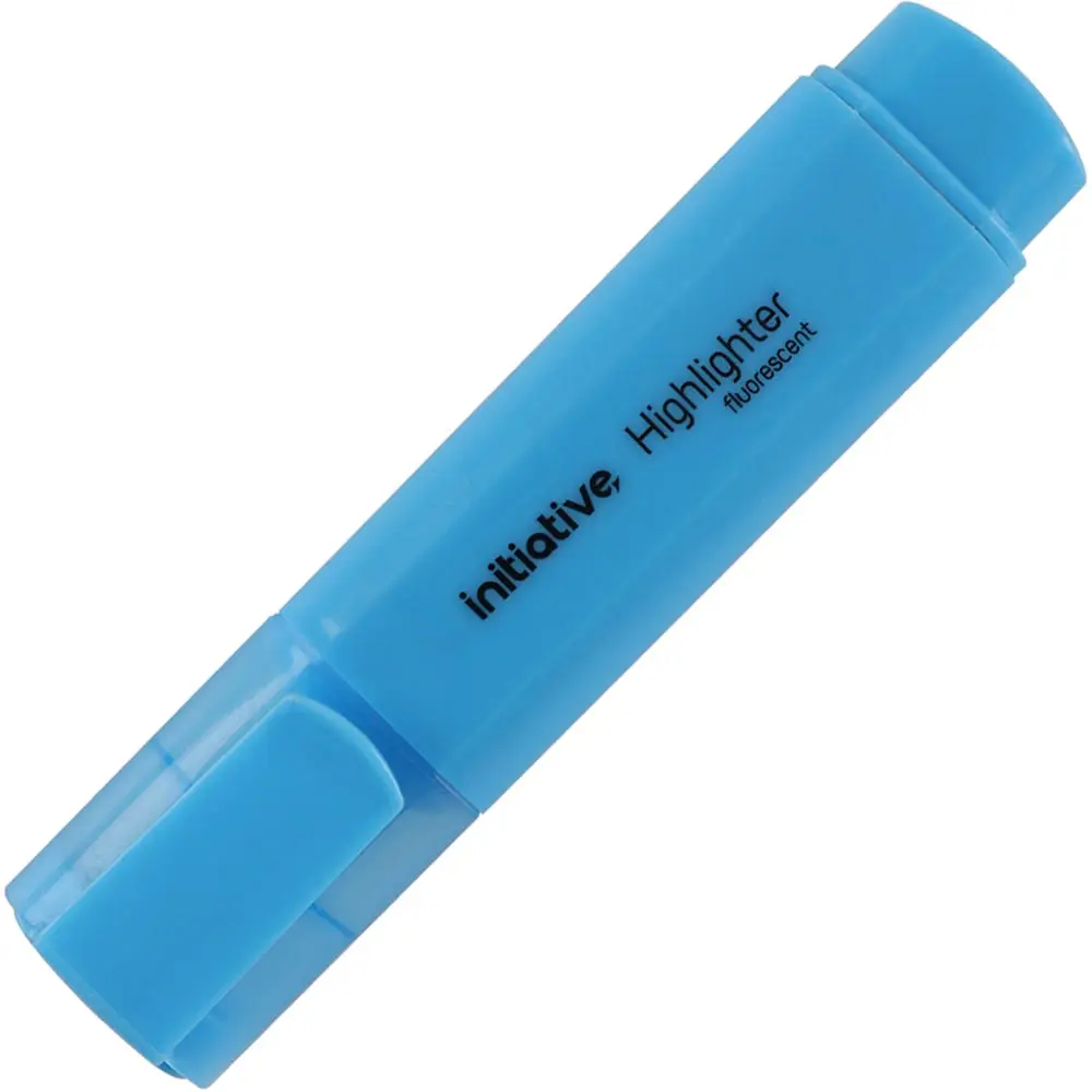 INITIATIVE HIGHLIGHTER CHISEL BLUE
