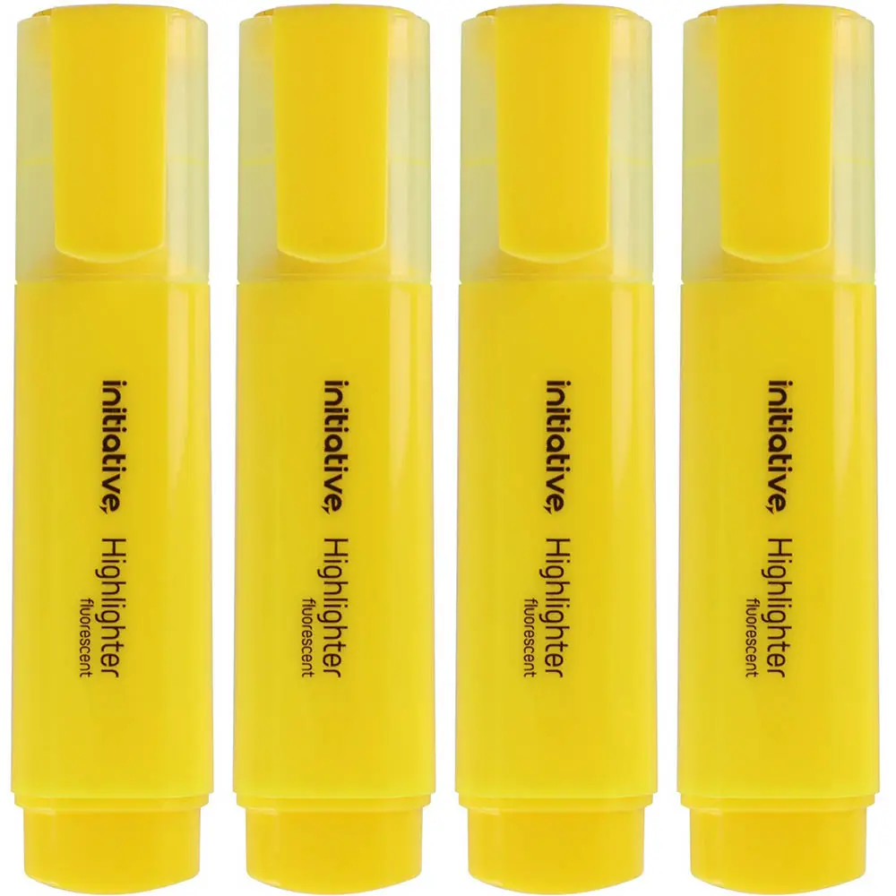 INITIATIVE HIGHLIGHTER CHISEL YELLOW WALLET 4