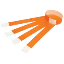 JAZICO ID SERIAL NUMBER WRISTBANDS FLUORO ORANGE PACK 100