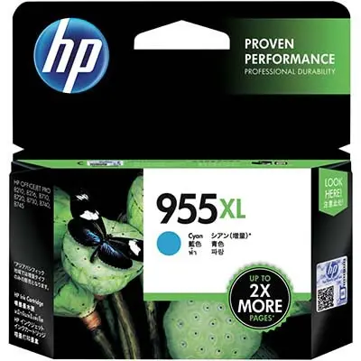 HP L0S63AA 955XL INK CARTRIDGE HIGH YIELD CYAN