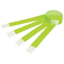JAZICO ID SERIAL NUMBER WRISTBANDS FLUORO GREEN PACK 100