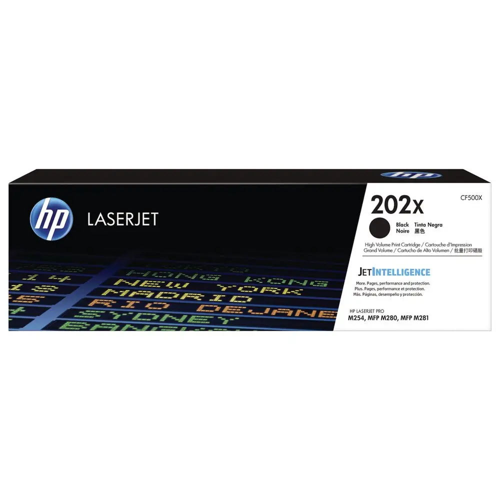 HP CF500X 202X TONER CARTRIDGE HIGH YIELD BLACK