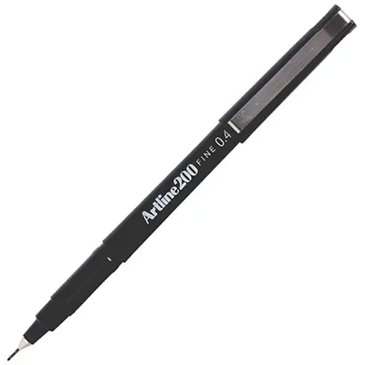 ARTLINE 200 FINELINER PEN 0.4MM BLACK