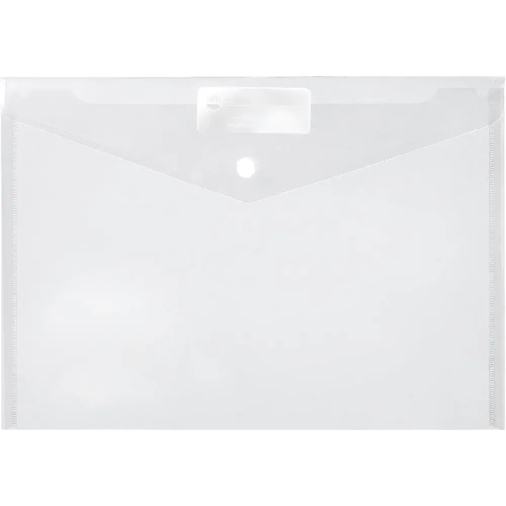 MARBIG DOCULOPE WALLET BUTTON CLOSURE A4 CLEAR