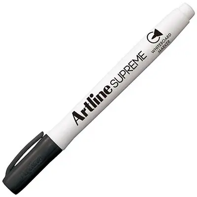 [8051933] ARTLINE SUPREME ANTIMICROBIAL WHITEBOARD MARKER BULLET 1.5MM BLACK