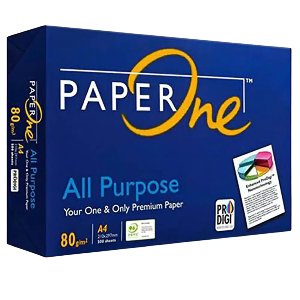 [8007111] PAPERONE A4 ALL PURPOSE COPY PAPER 80GSM WHITE PACK 500 SHEETS