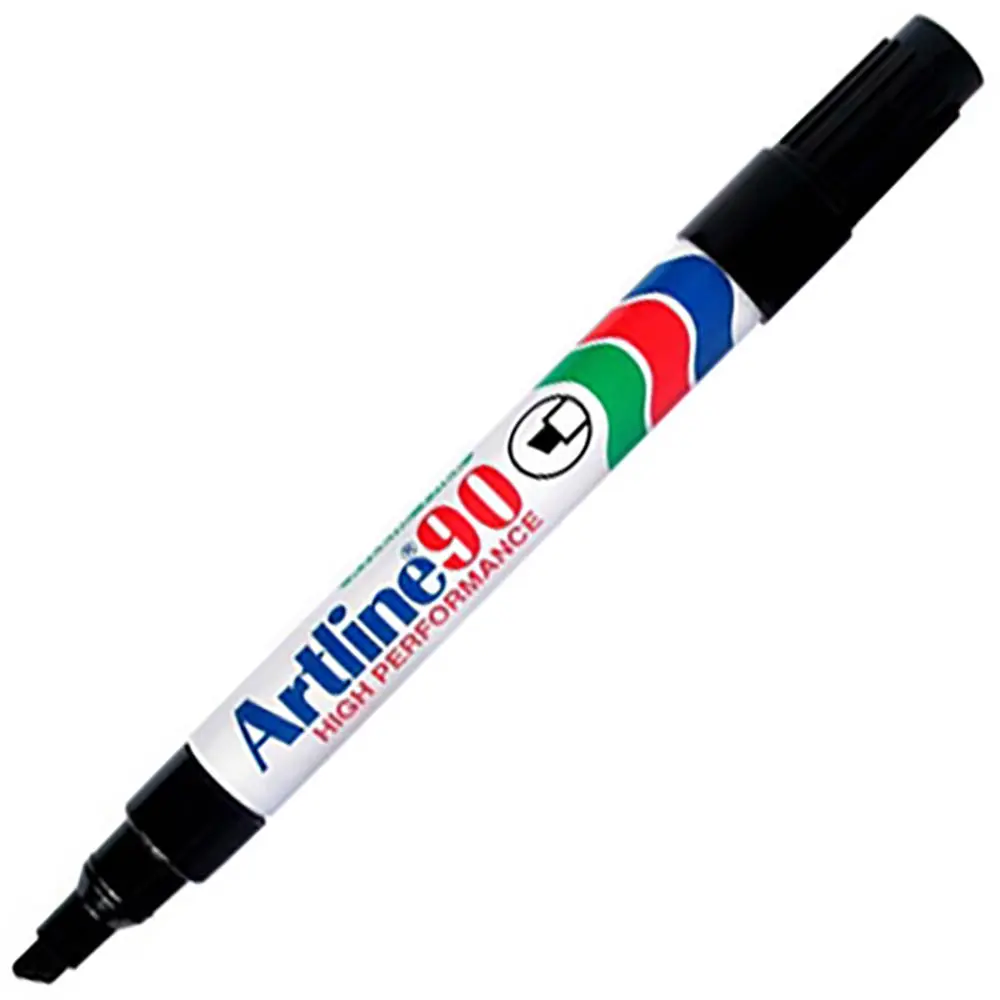 [8006784] ARTLINE 90 PERMANENT MARKER CHISEL 2-5MM BLACK