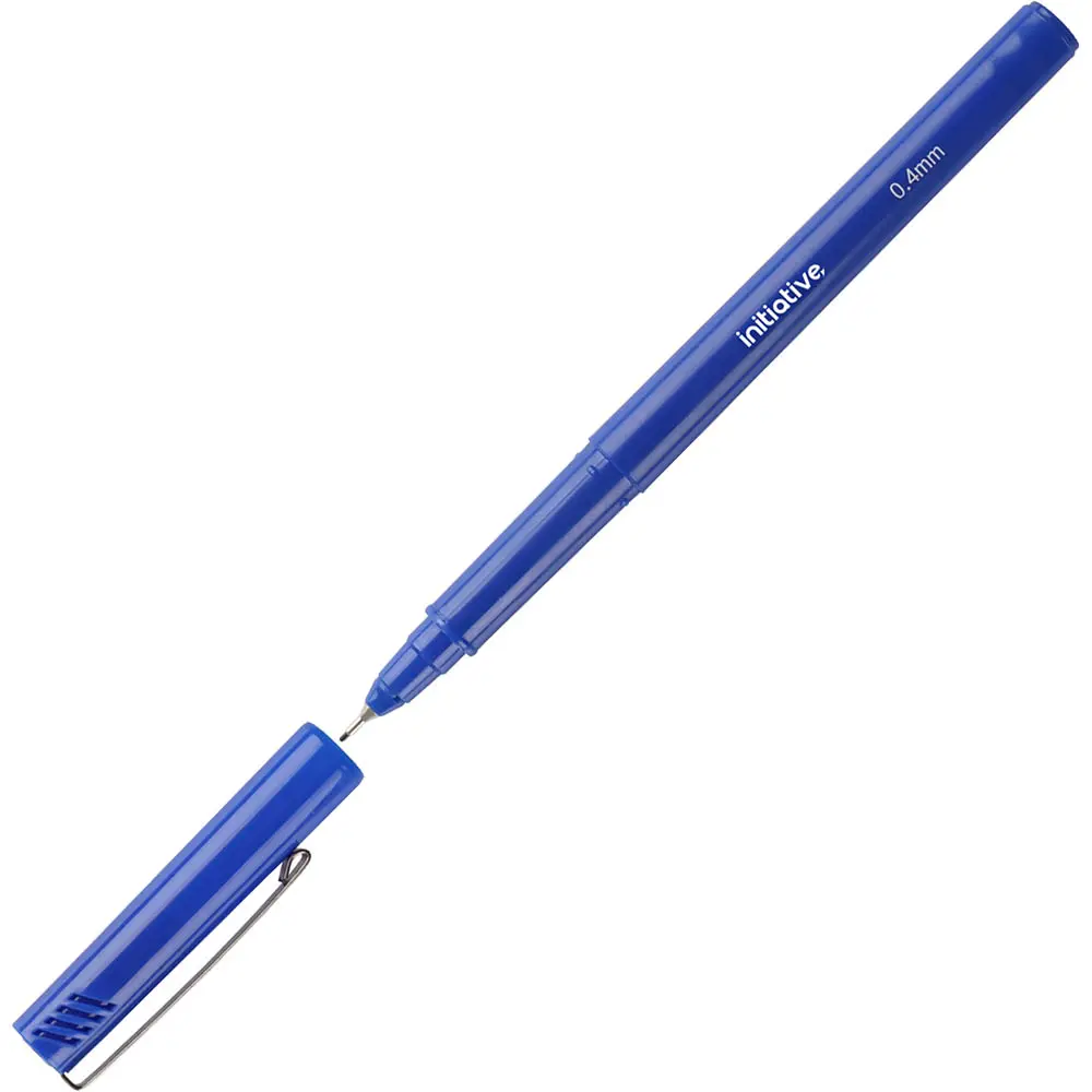 INITIATIVE FINELINER PEN 0.4MM BLUE