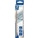 STAEDTLER 132 EXAM GRAPHITE PENCILS 2B WITH ERASER TIP PACK 12