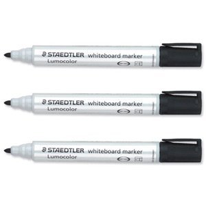 STAEDTLER 351 LUMOCOLOR WHITEBOARD MARKER BULLET BLACK