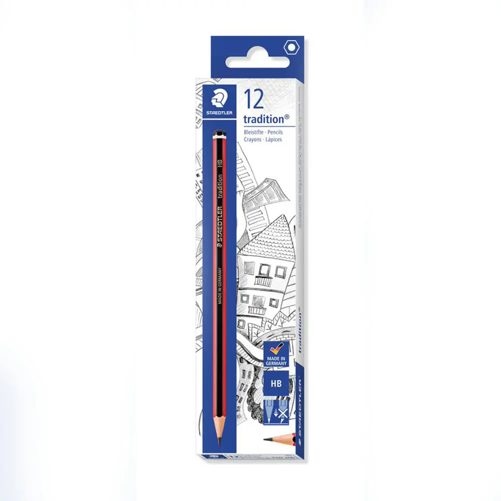 [8007061] STAEDTLER 110 TRADITION GRAPHITE PENCILS HB BOX 12