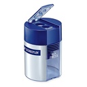 STAEDTLER 512 001 TUB PENCIL SHARPENER 2-HOLE BLUE