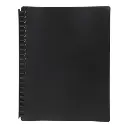 MARBIG DISPLAY BOOK REFILLABLE 20 POCKET A4 BLACK