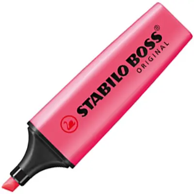 STABILO BOSS HIGHLIGHTER CHISEL PINK