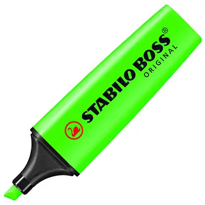 [8006591] STABILO BOSS HIGHLIGHTER CHISEL GREEN