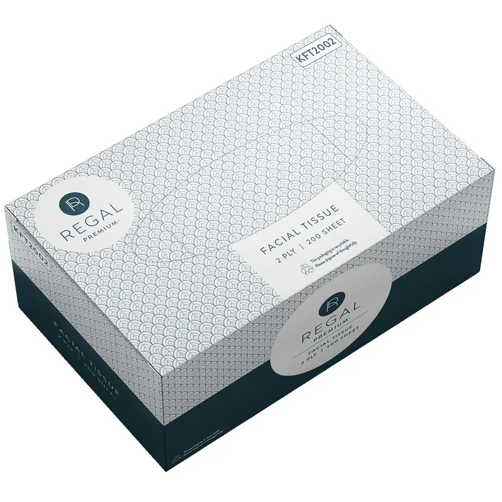 REGAL FACIAL TISSUES 2-PLY BOX 200