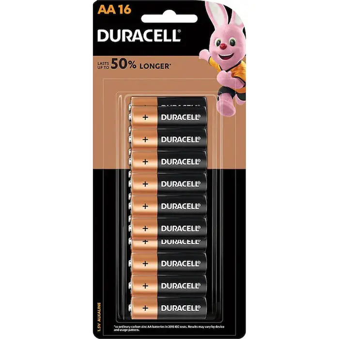 [8109888] DURACELL COPPERTOP ALKALINE AA BATTERY PACK 16