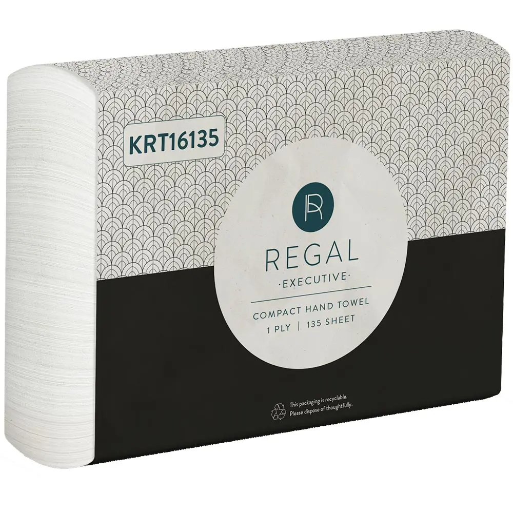 REGAL EXECUTIVE COMPACT HAND TOWEL 250 X 190MM PACK 135