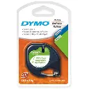 DYMO 92630 LETRATAG LABELLING TAPE PAPER 12MM X 4M BLACK ON PEARL WHITE PACK 2