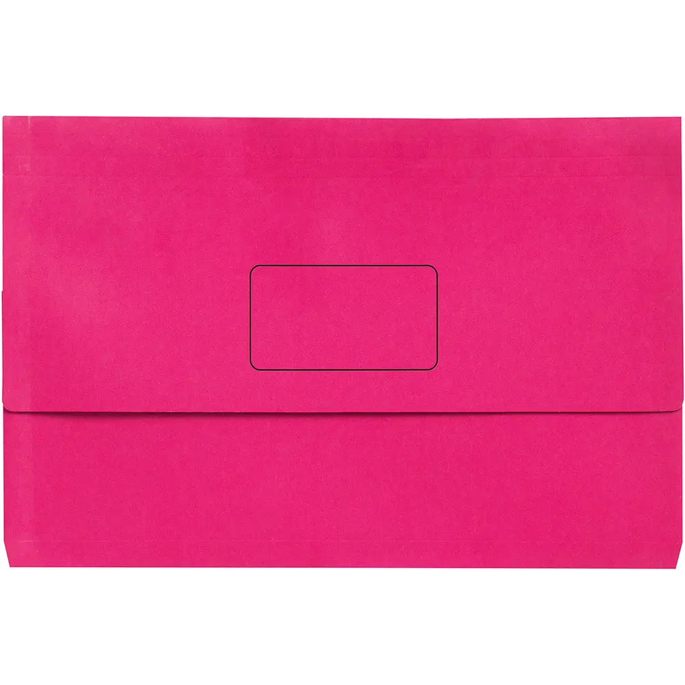MARBIG SLIMPICK DOCUMENT WALLET FOOLSCAP PINK