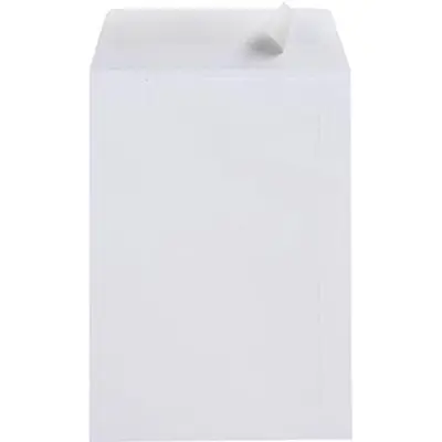 C4 ENVELOPES POCKET PLAINFACE STRIP SEAL 80GSM 324 X 229MM WHITE BOX 250