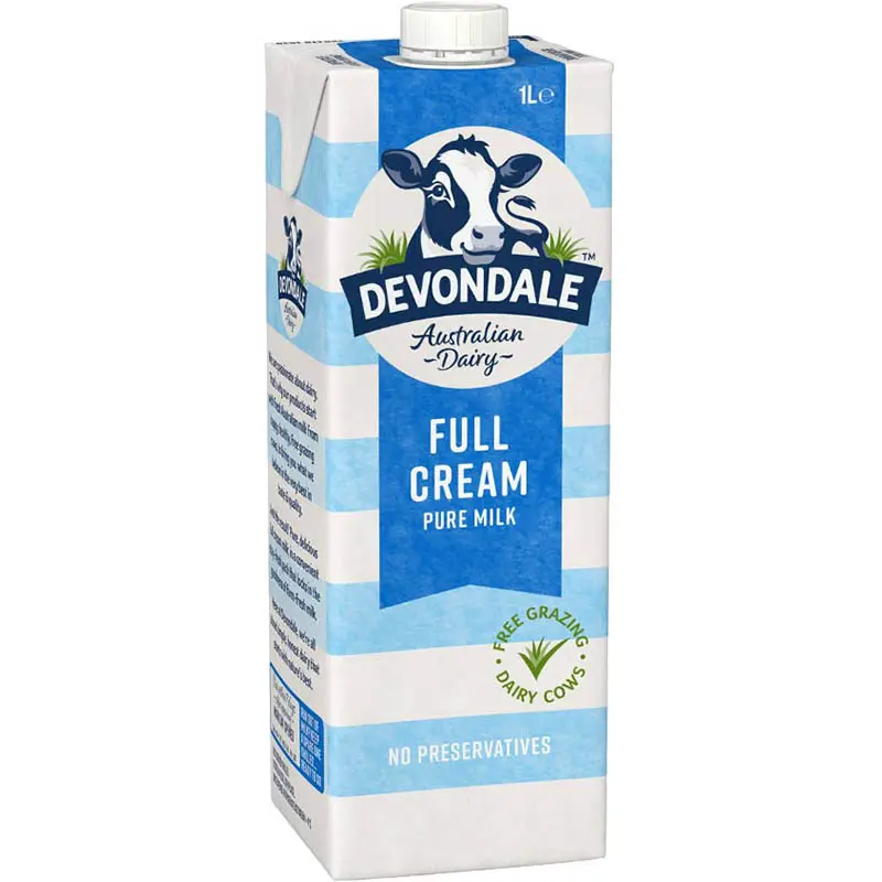 DEVONDALE UHT LONG LIFE FULL CREAM MILK 1 LITRE