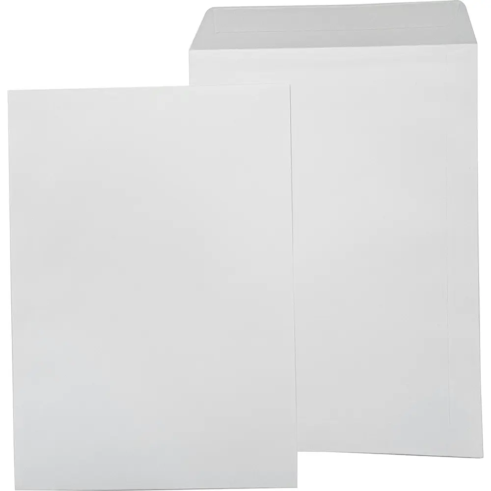[8118391] JAZICO C4 ENVELOPES POCKET PLAINFACE PEEL AND SEAL 324 X 229MM WHITE BOX 250