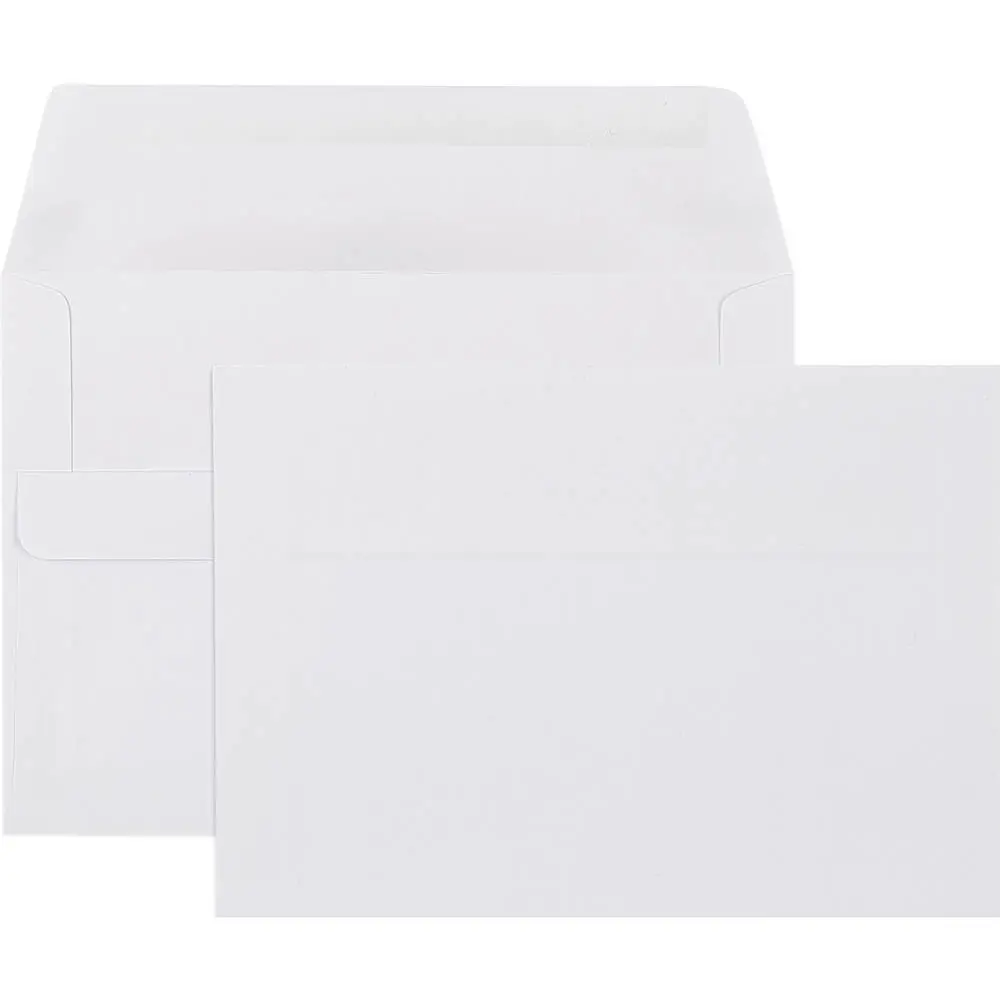 [8006463] CUMBERLAND C6 ENVELOPES BANKER PLAINFACE SELF SEAL 80GSM 114 X 162MM WHITE BOX 500
