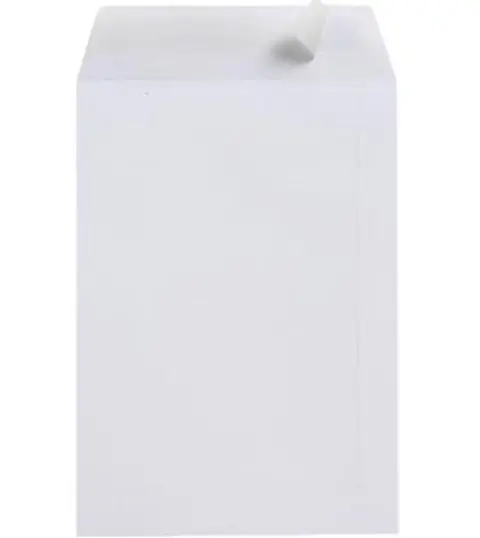 [8012928] CUMBERLAND C4 ENVELOPES POCKET PLAINFACE STRIP SEAL 100GSM 324 X 229MM WHITE PACK 25