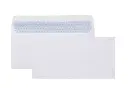 CUMBERLAND DL ENVELOPES SECRETIVE WALLET PLAINFACE STRIP SEAL LASER 80GSM 110 X 220MM WHITE BOX 500
