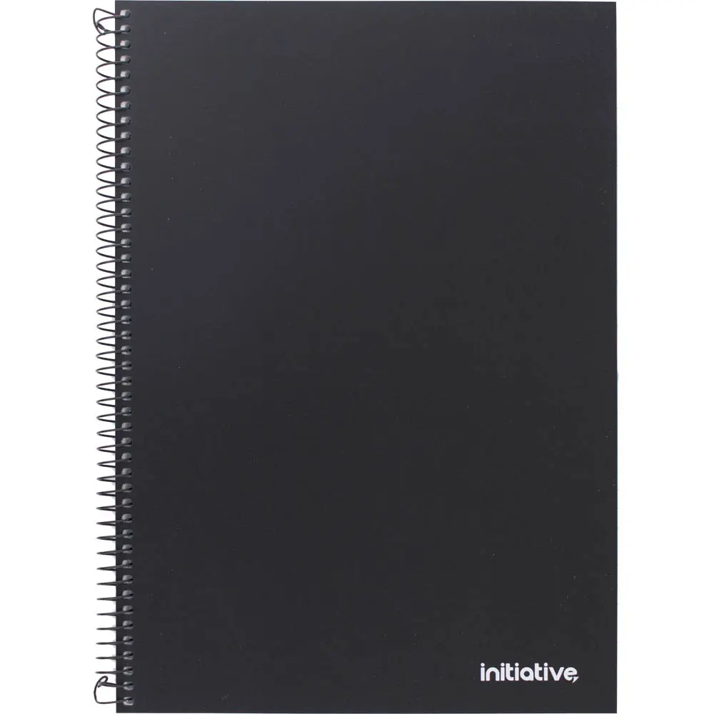 INITIATIVE PREMIUM SPIRAL NOTEBOOK WITH PP COVER AND POCKET SIDEBOUND 120 PAGE A4