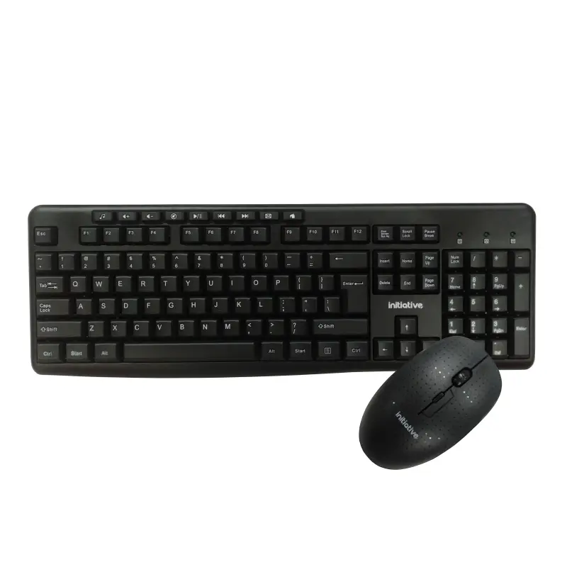 INITIATIVE WIRELESS KEYBOARD AND MOUSE COMBO BLACK