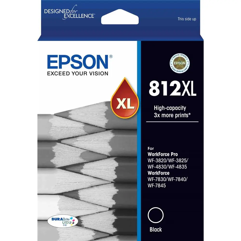 [8100498] EPSON 812XL INK CARTRIDGE HIGH YIELD BLACK