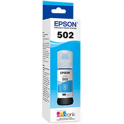 EPSON T502 ECOTANK INK BOTTLE CYAN