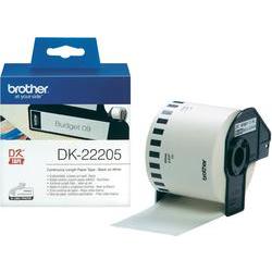 [8012509] BROTHER DK-22205 CONTINUOUS PAPER LABEL ROLL 62MM X 30.48M WHITE