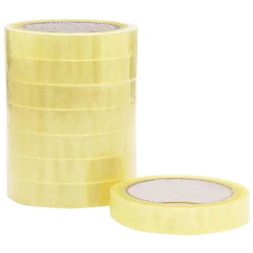 STICKY TAPE 19MM X 66M CLEAR PACK 8