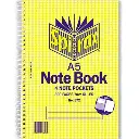 SPIRAX 572 NOTEBOOK 7MM RULED SPIRAL BOUND SIDE OPEN 4 POCKETS 300 PAGE A5