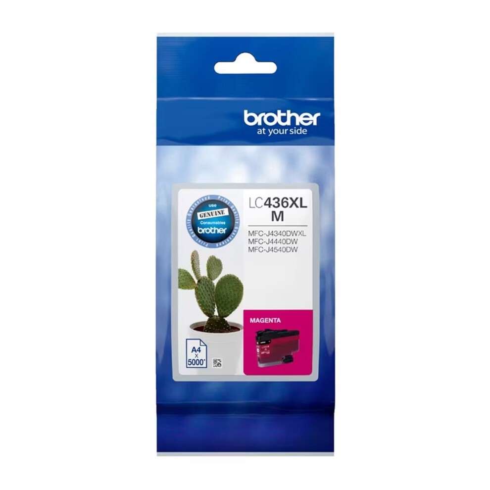 [8111255] BROTHER LC436XL INVESTMENT INK CARTRIDGE HIGH YIELD MAGENTA