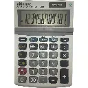 INITIATIVE DESKTOP CALCULATOR 12 DIGIT DUAL POWERED SMALL GREY
