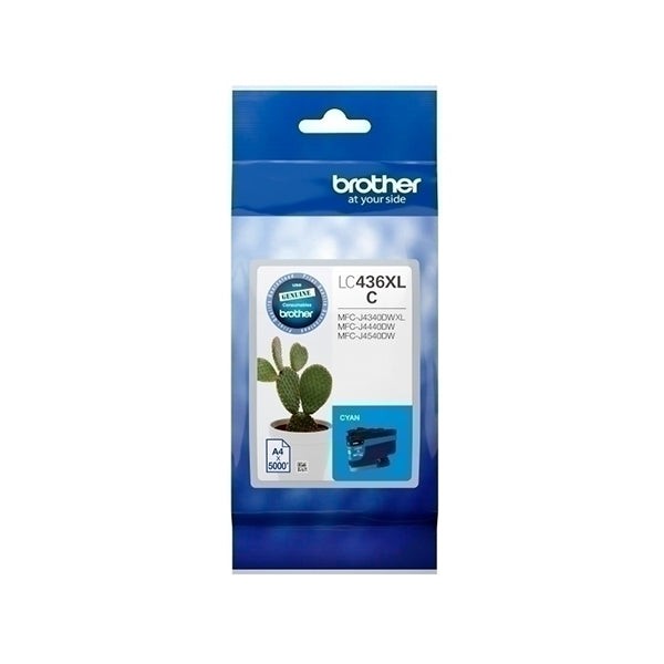 BROTHER LC436XL INVESTMENT INK CARTRIDGE HIGH YIELD CYAN